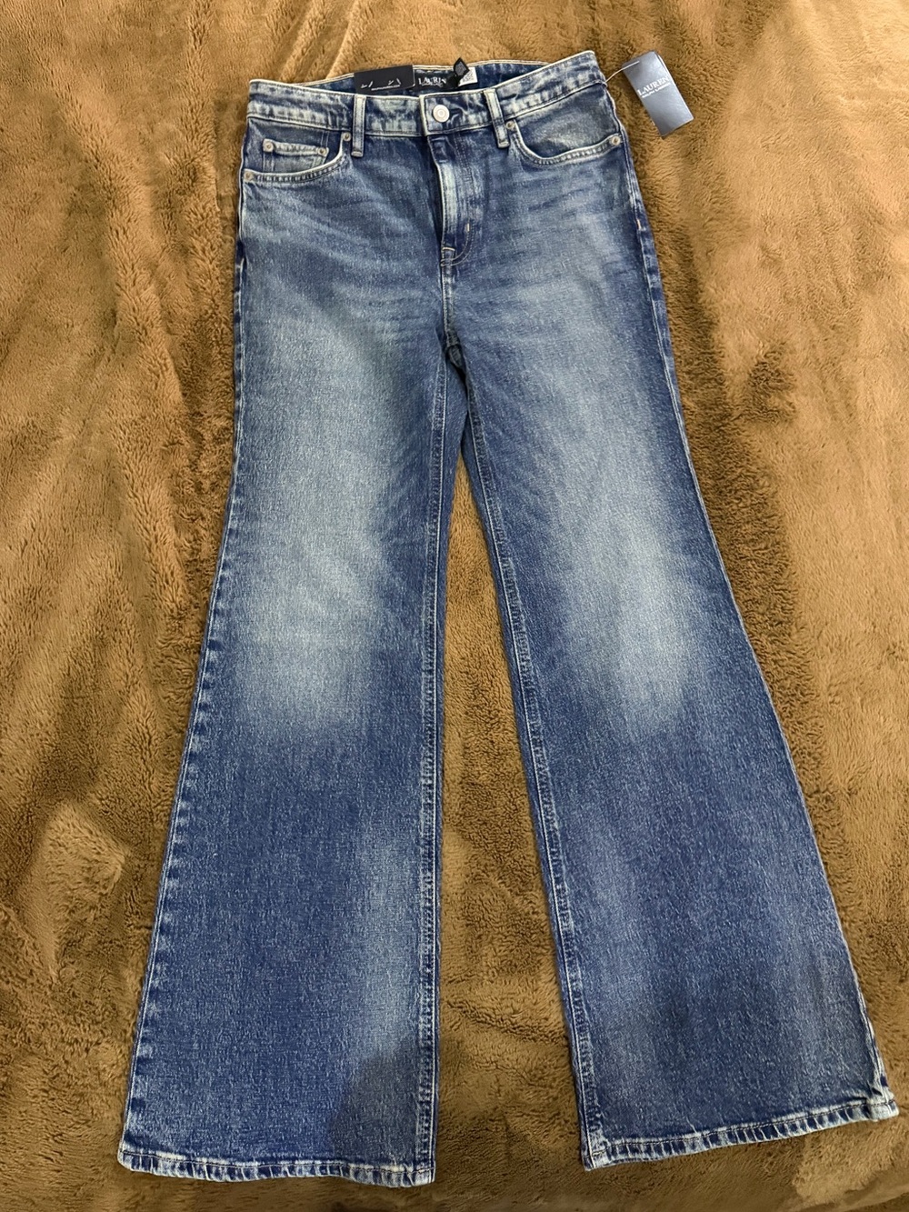 Lauren Ralph Lauren High Rise Flare Leg Jeans